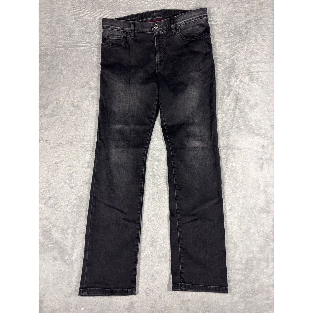 Alberto Jeans Pipe PB Tencel Denim Mens 33x32 Black Stretch